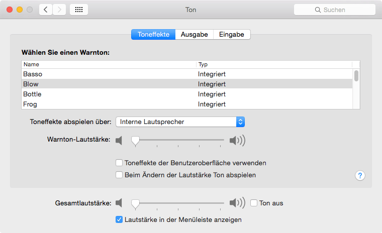 MAC OSX für bitgenaue Wiedergabe - Ton und Toneffekte