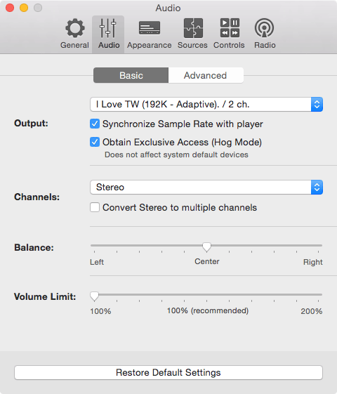 mac os x remove vox preferences